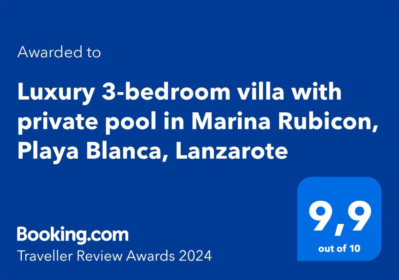 Luxury 3-Bedroom Villa With Heated Private Pool - In Marina Rubicon, Playa Blanca, Lanzarote Экстерьер фото